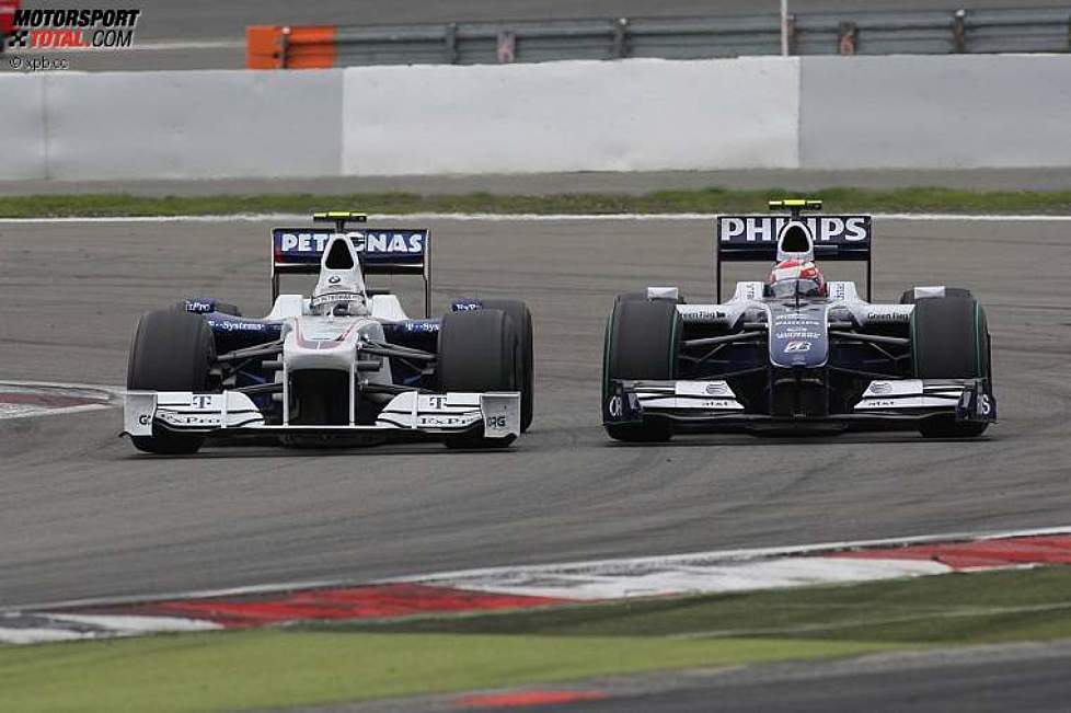 Nick Heidfeld (BMW Sauber F1 Team) und Kazuki Nakajima (Williams) 