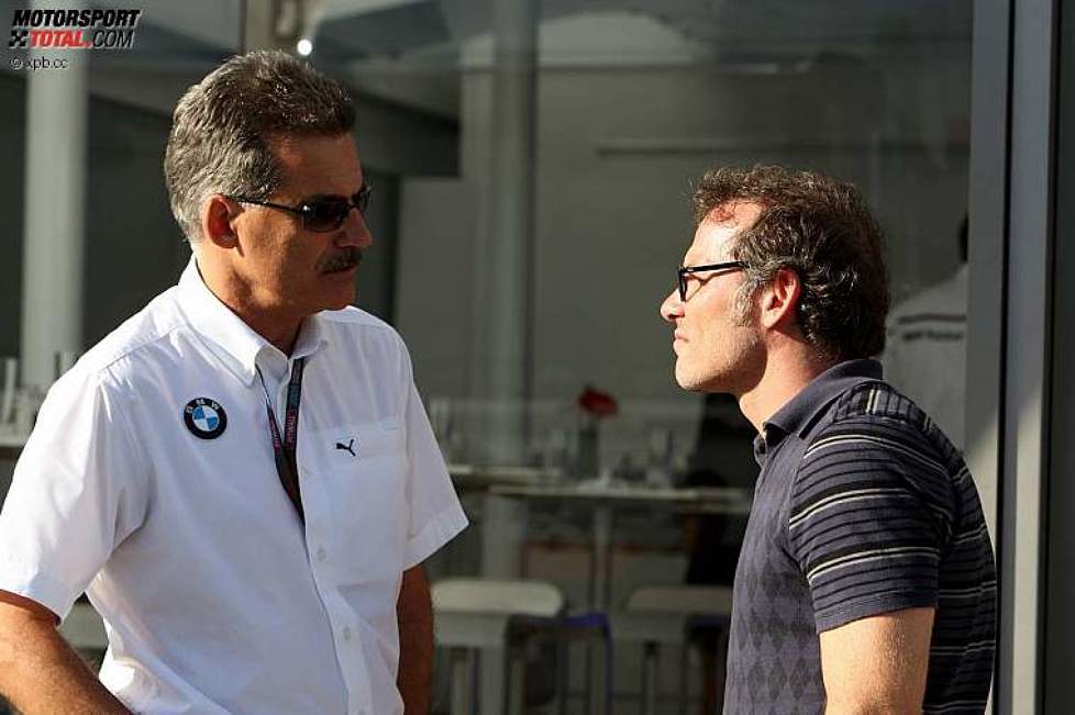 Mario Theissen (BMW Motorsport Direktor) (BMW Sauber F1 Team) und Jacques Villeneuve 