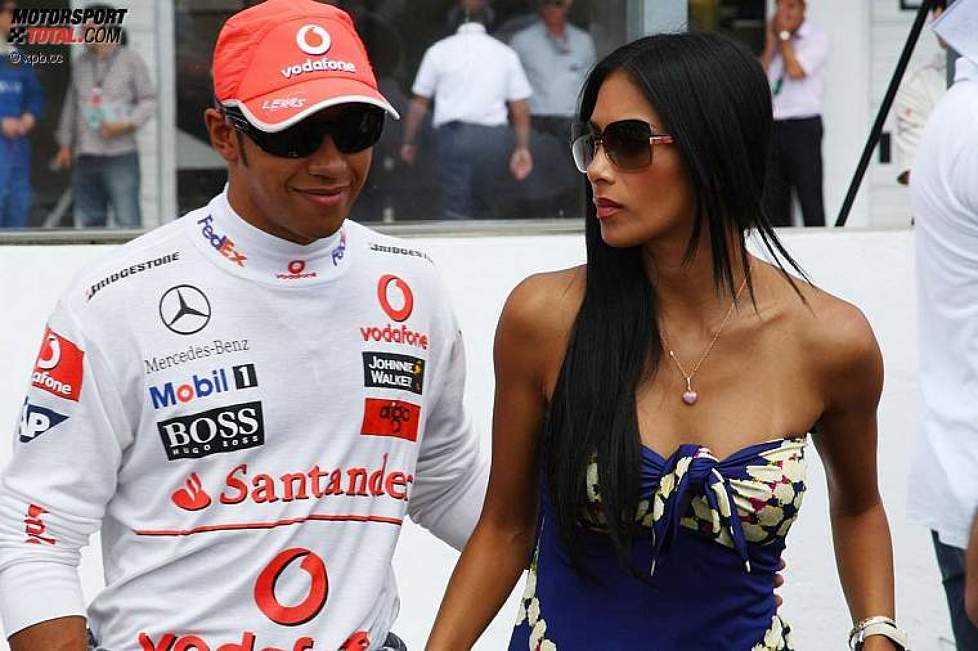 Lewis Hamilton (McLaren-Mercedes) mit Freundin Nicole Scherzinger
