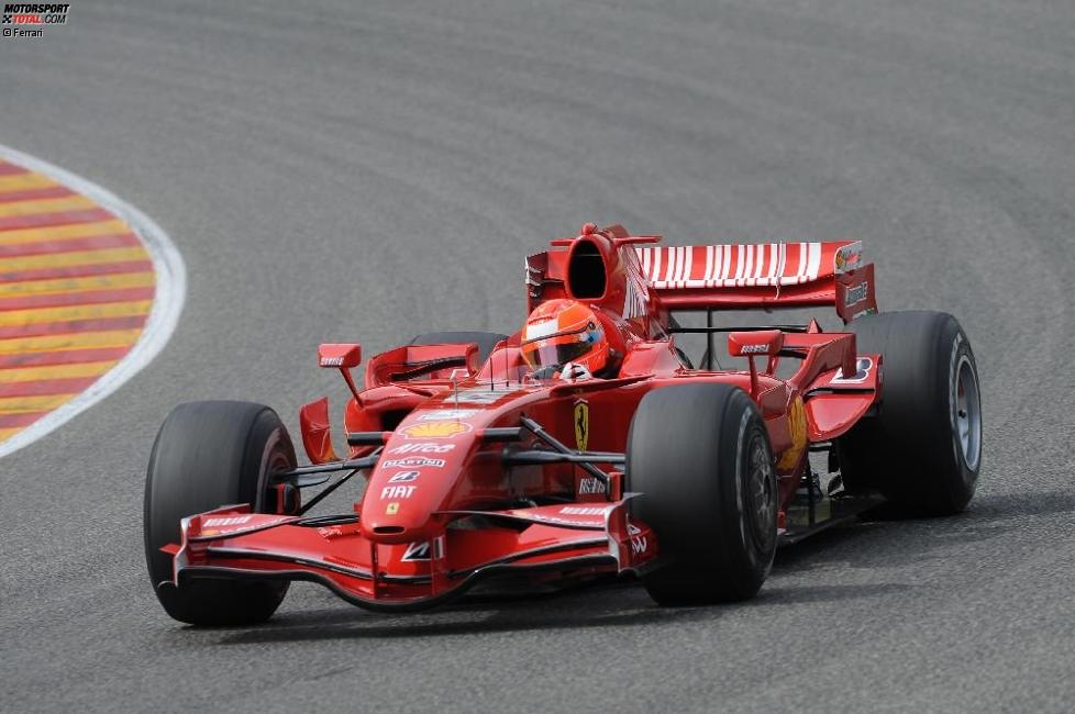 Michael Schumacher testet den Ferrari F2007
