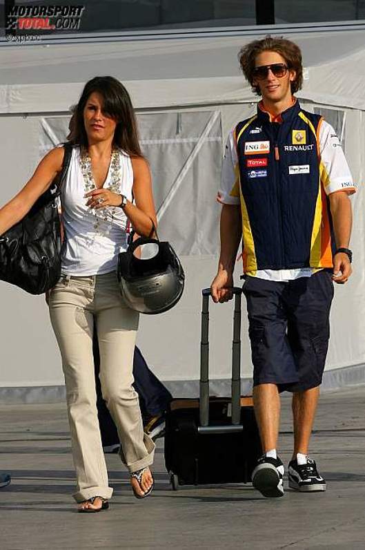 Romain Grosjean (Renault) mit Freundin Marion Jolles