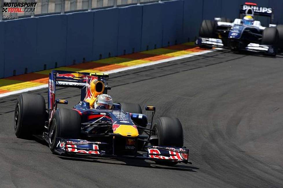 Sebastian Vettel (Red Bull) vor Nico Rosberg (Williams) 