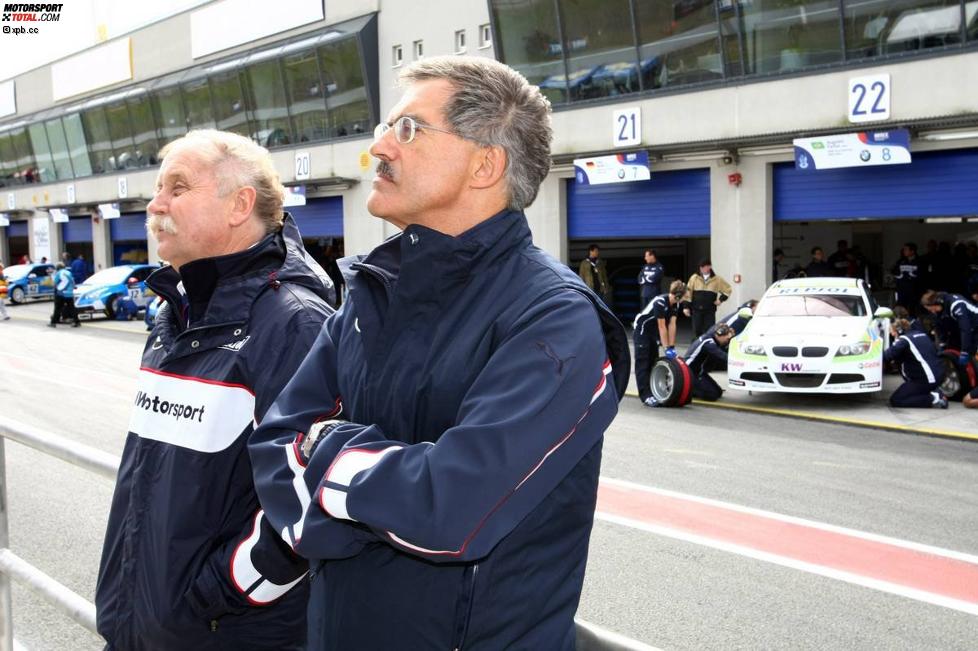 Mario Theissen (BMW Motorsport Direktor) und Friedhelm Nohl