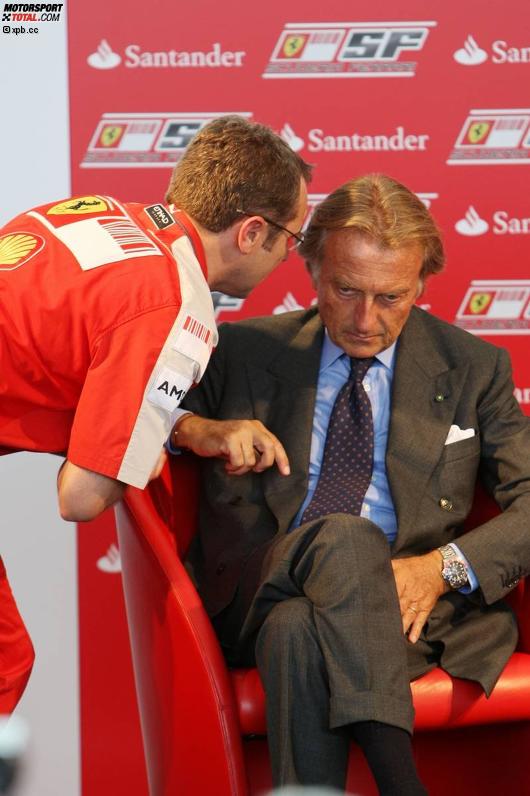 Stefano Domenicali (Teamchef) und Luca di Montezemolo (Präsident) (Ferrari) 