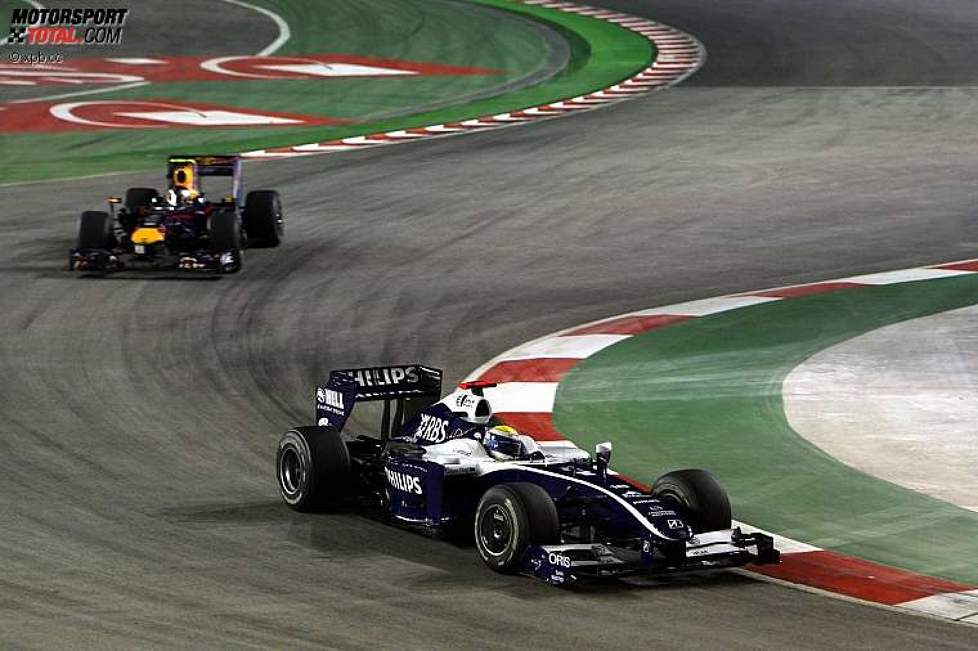 Nico Rosberg (Williams) vor Sebastian Vettel (Red Bull) 