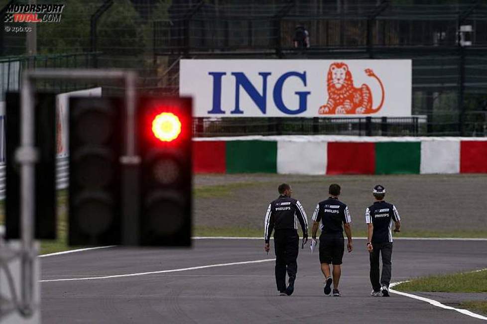 Nico Rosberg (Williams) bei der Streckenbesichtigung