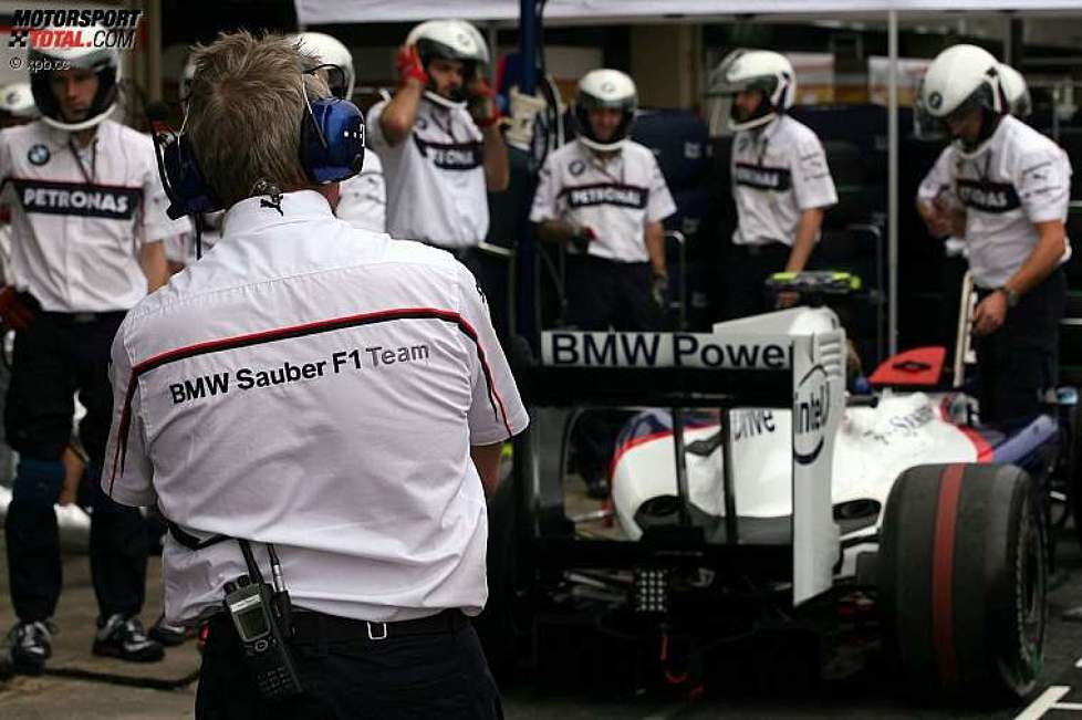 Box des BMW Sauber F1 Teams