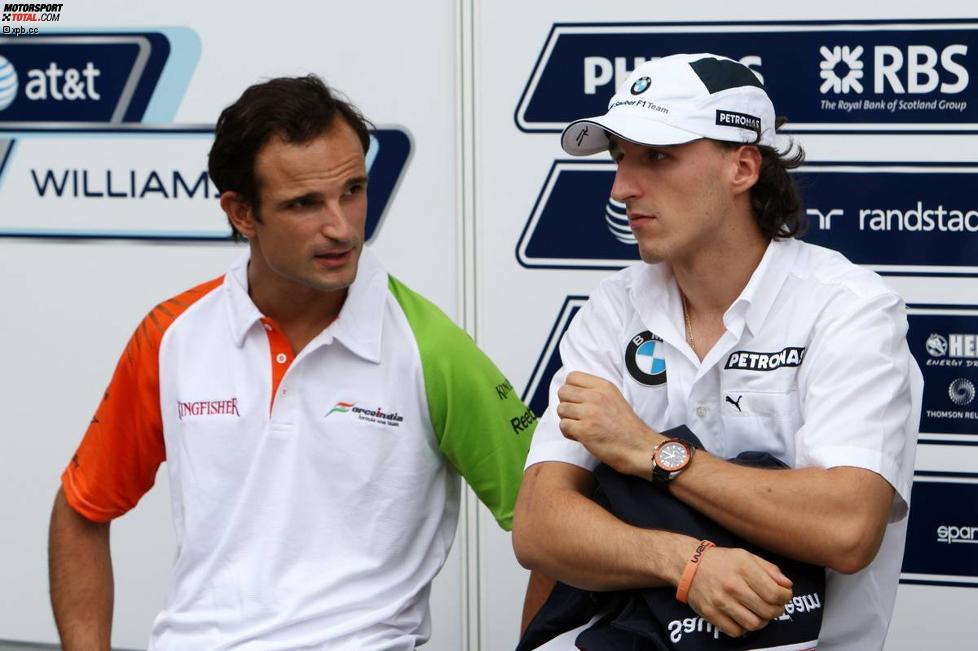 Robert Kubica (BMW Sauber F1 Team) und Vitantonio Liuzzi (Force India) 
