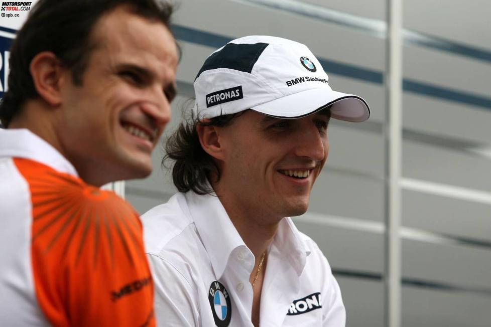 Robert Kubica (BMW Sauber F1 Team) und Vitantonio Liuzzi(Force India) 