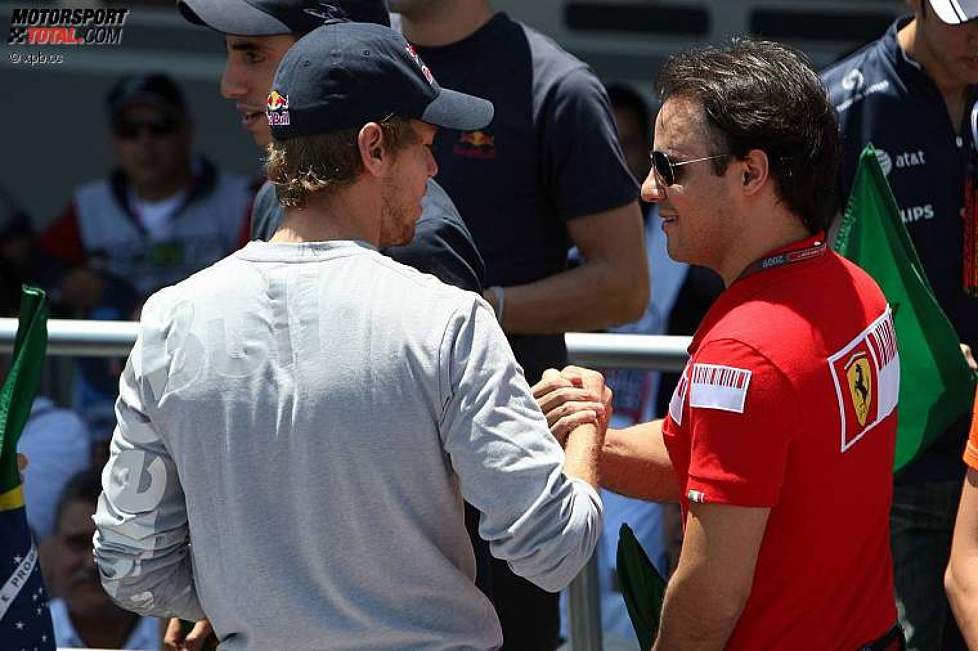Sebastian Vettel (Red Bull) und Felipe Massa (Ferrari) 