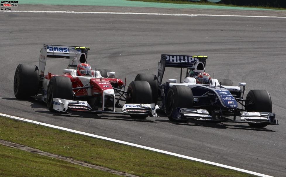 Kamui Kobayashi (Toyota) und Kazuki Nakajima (Williams)