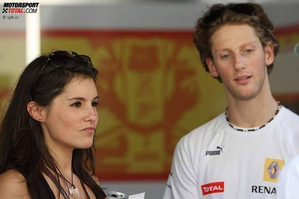Romain Grosjean (Renault) und Freundin Marion Jolles