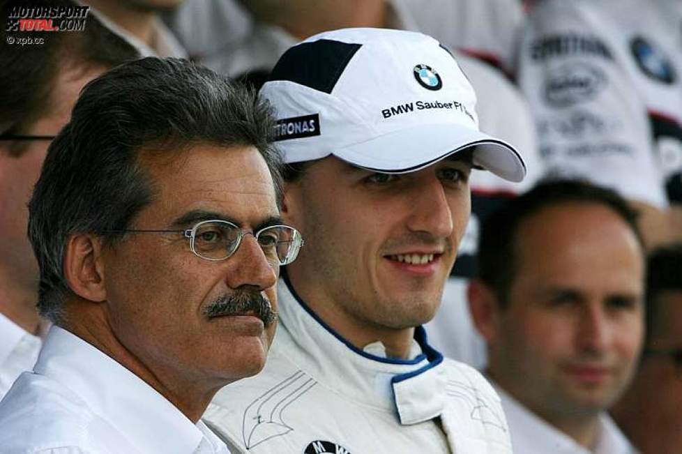 Mario Theissen (BMW Motorsport Direktor) (BMW Sauber F1 Team) und Robert Kubica 