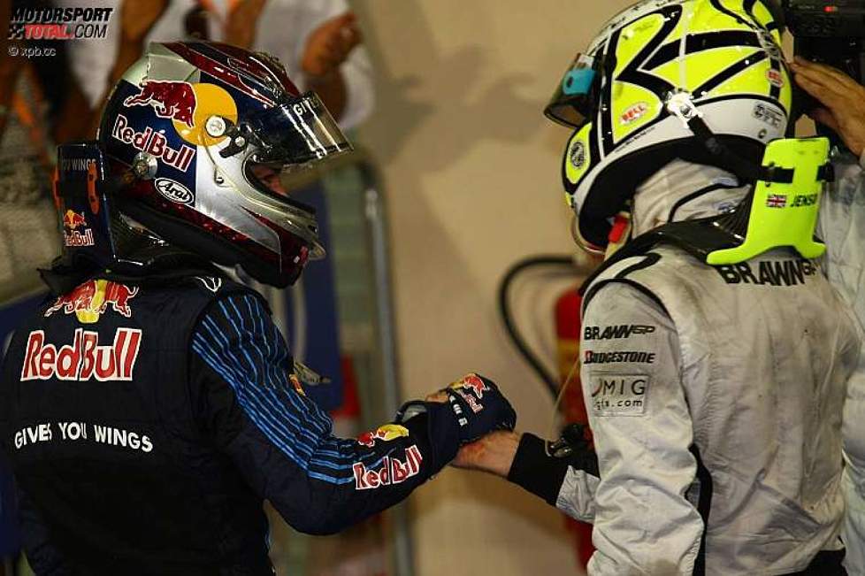 Sebastian Vettel (Red Bull) und Jenson Button (Brawn) 