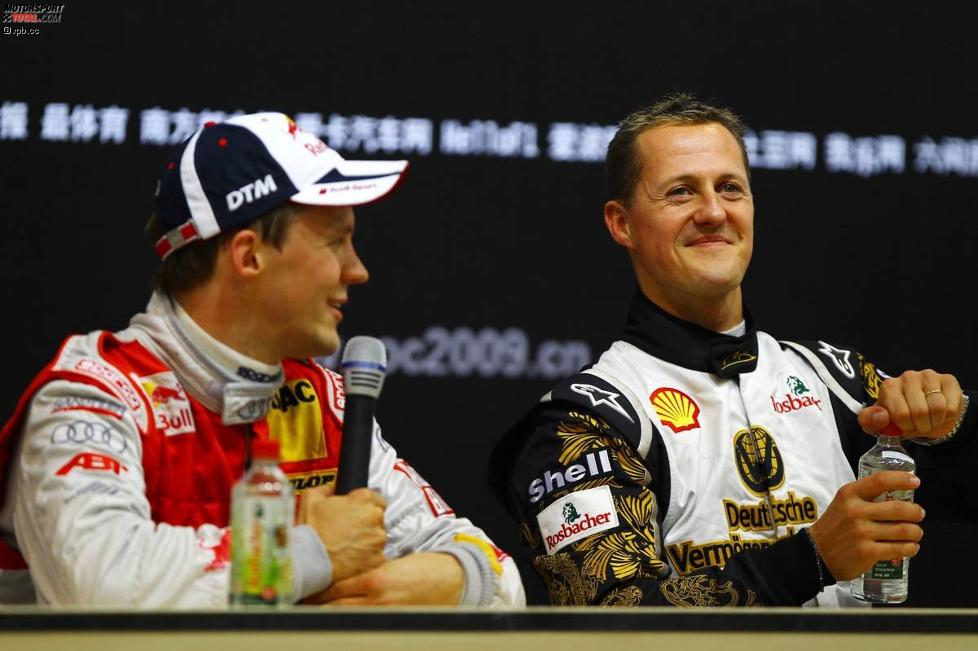 Mattias Ekström und Michael Schumacher 