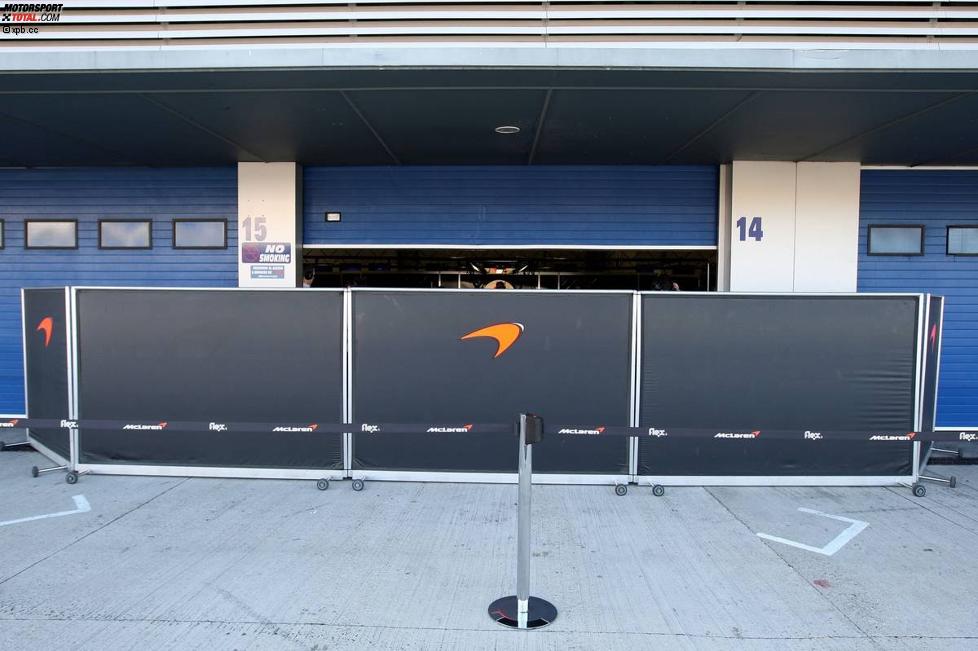 Absperrung bei McLaren
