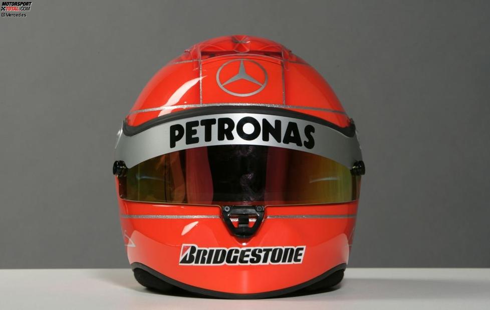 Der Helm von Michael Schumacher (Mercedes) 
