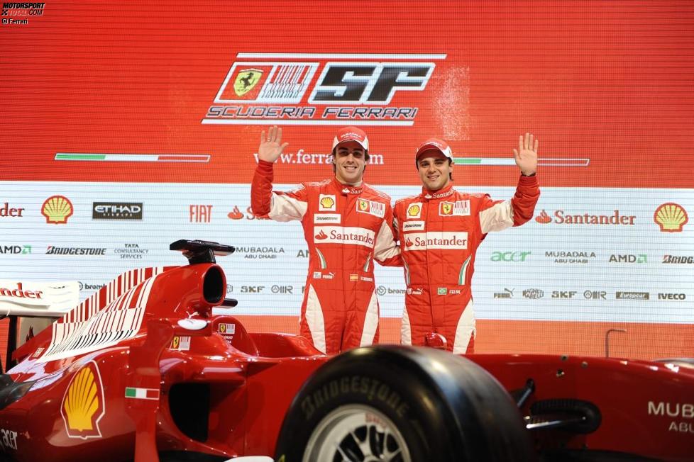 Fernando Alonso und Felipe Massa (Ferrari)