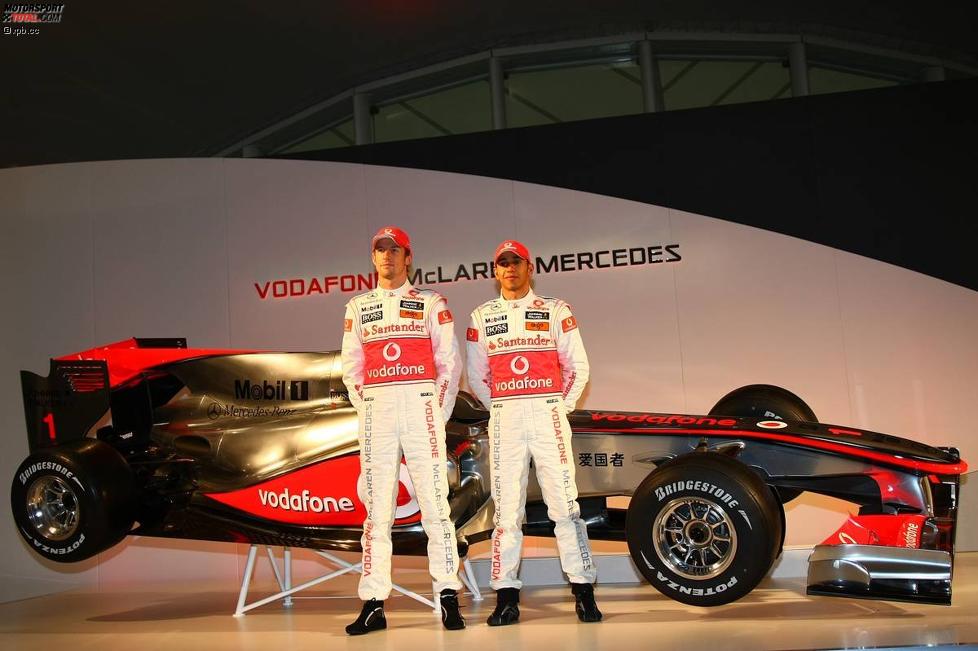 Jenson Button (McLaren) und Lewis Hamilton (McLaren) 