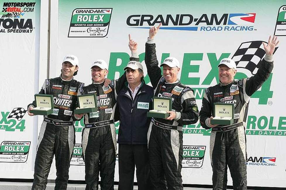 Die GT-Sieger: SpeedSource-Mazda mit Jonathan Bomarito, David Haskell, Sylain Tremblay und Nick Ham