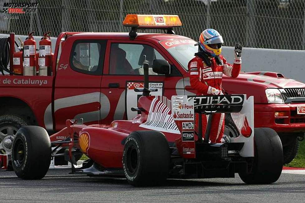 Fernando Alonso (Ferrari) ohne Vortrieb