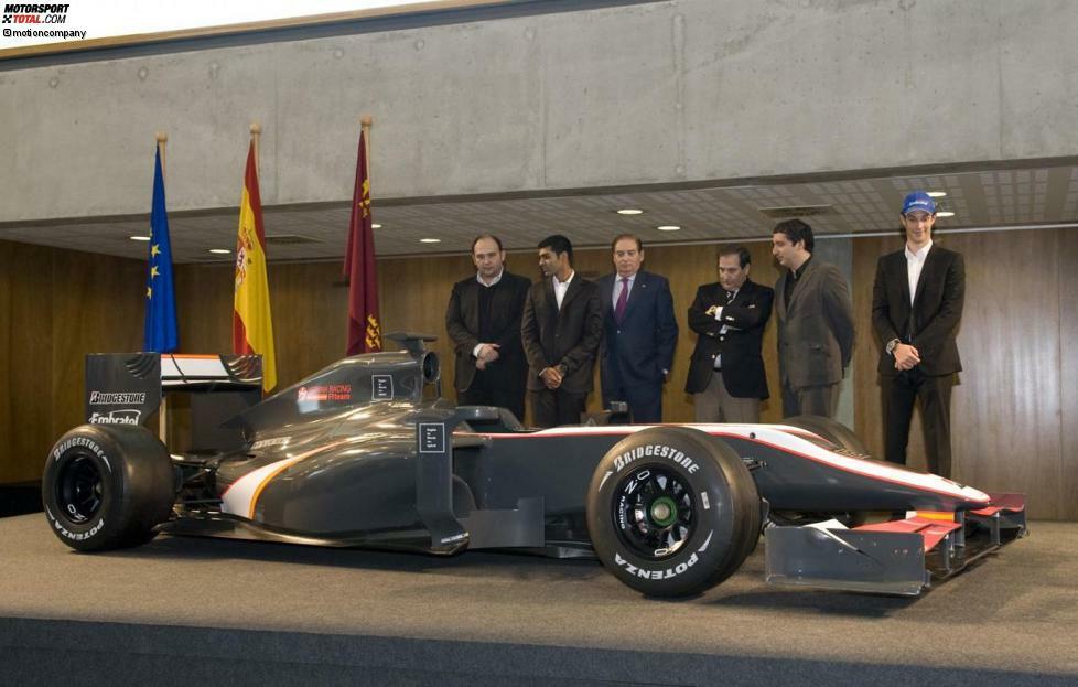 Das neue Formel-1-Auto des HRT-Teams