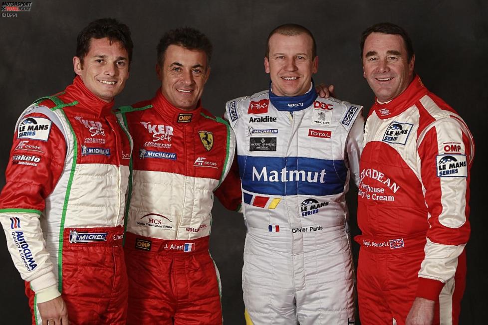  Giancarlo Fisichella, Jean Alesi, Olivier Panis und Nigel Mansell