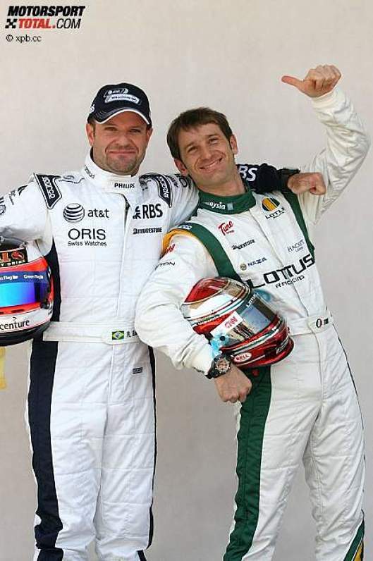 Jarno Trulli (Lotus) Rubens Barrichello (Williams) 