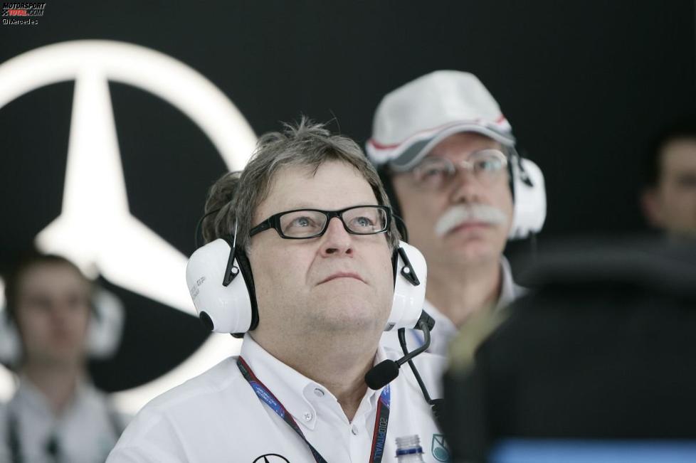 Norbert Haug (Mercedes-Motorsportchef) und Dr. Dieter Zetsche