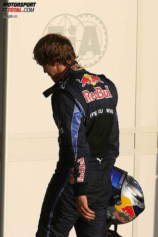 Sebastian Vettel (Red Bull) ist enttäuscht