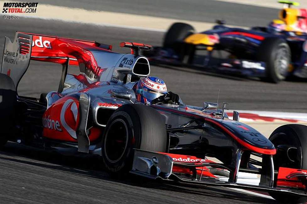 Jenson Button (McLaren) vor Mark Webber (Red Bull) 