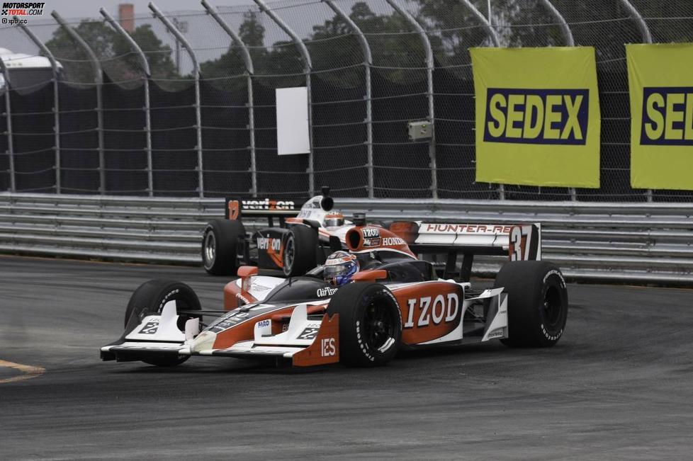 Ryan Hunter-Reay (Andretti) vor Will Power (Penske) 