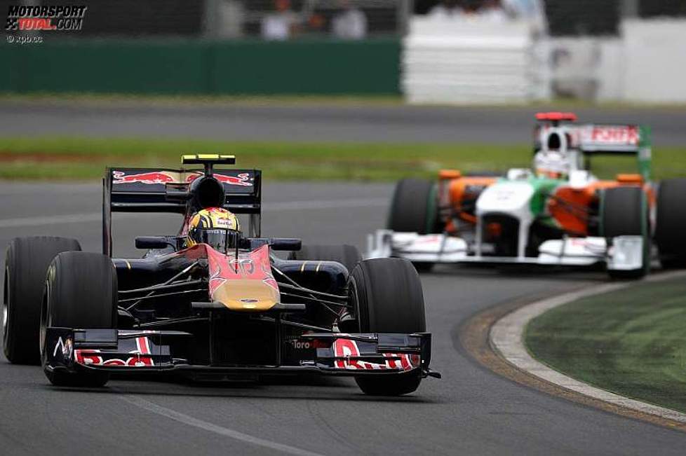 Jaime Alguersuari (Toro Rosso) und Adrian Sutil (Force India) 