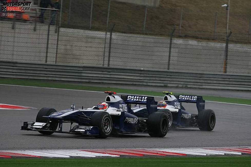 Rubens Barrichello (Williams) und Nico Hülkenberg (Williams) 