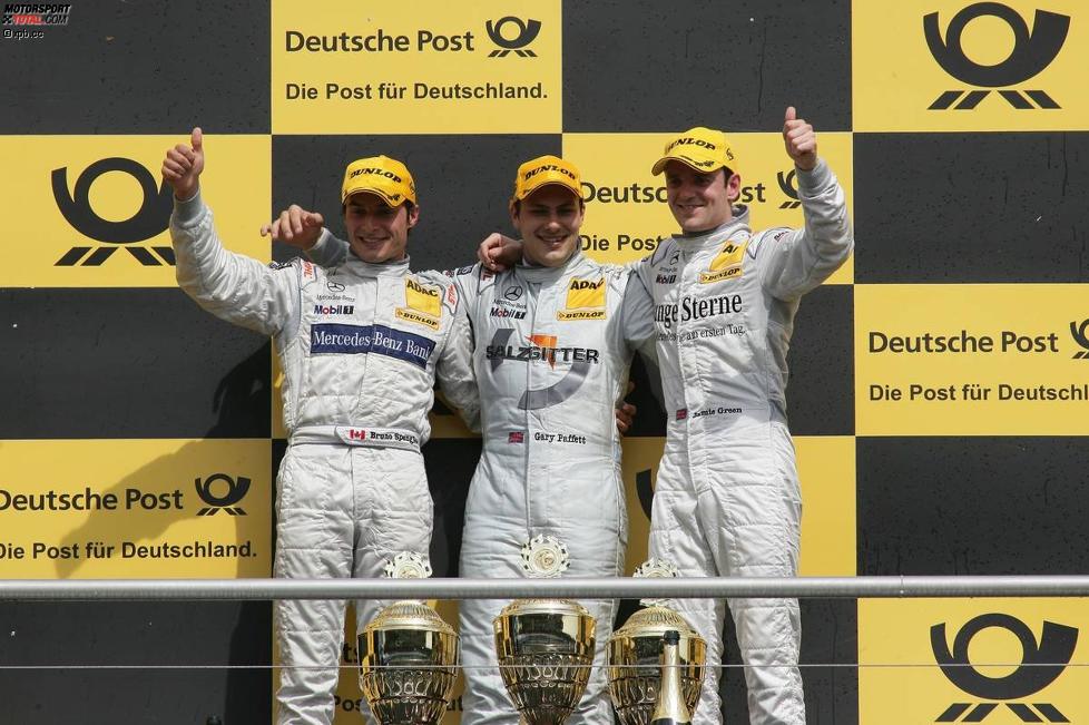Gary Paffett Jamie Green (Persson-Mercedes) Bruno Spengler (HWA-Mercedes) 