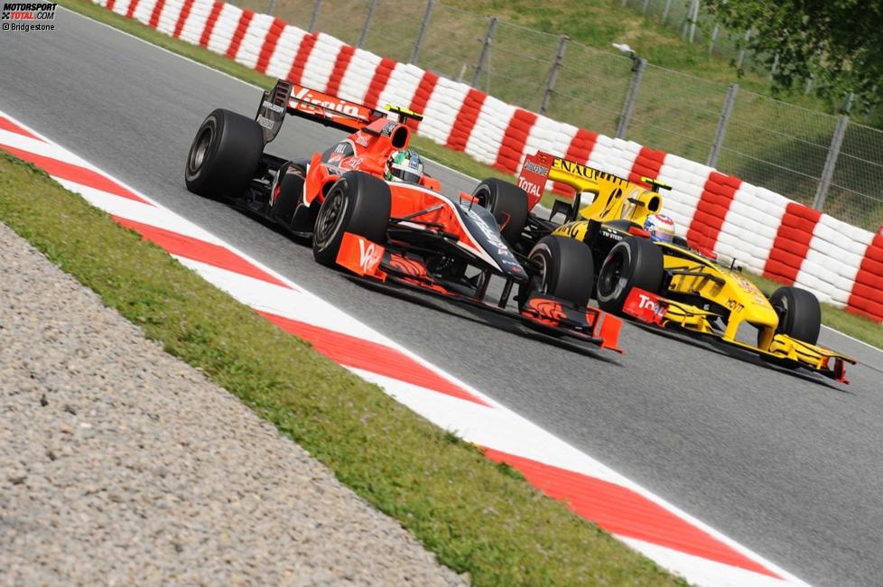 Lucas di Grassi (Virgin) und Vitaly Petrov (Renault) 