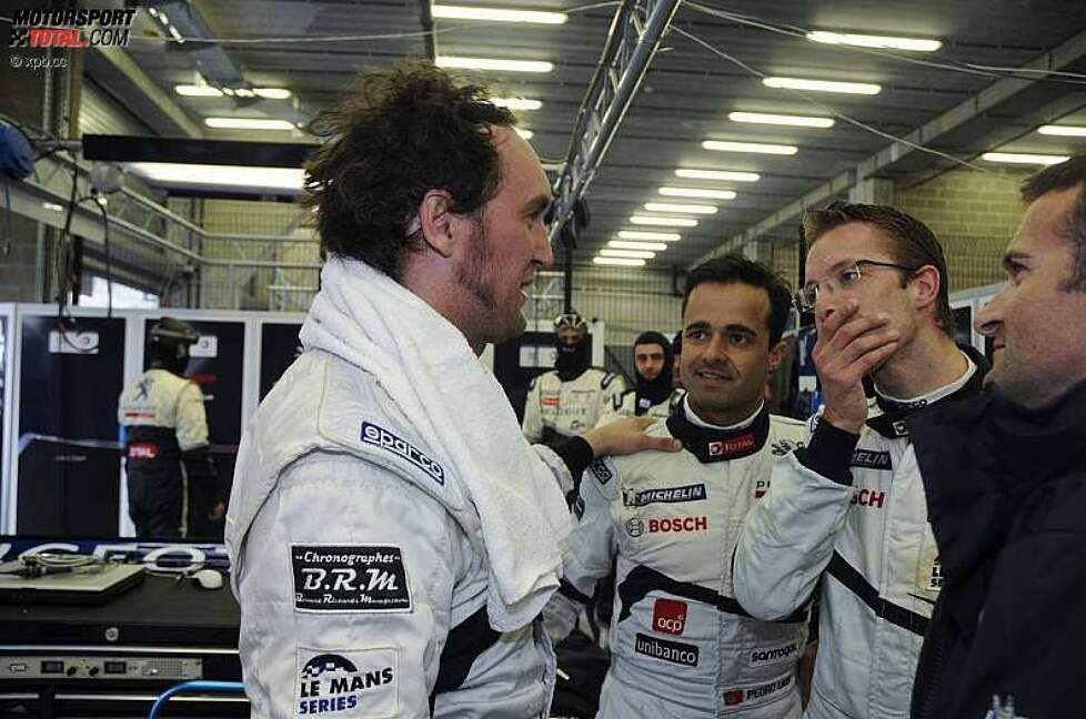 Franck Montagny, Sébastien Bourdais und Pedro Lamy 