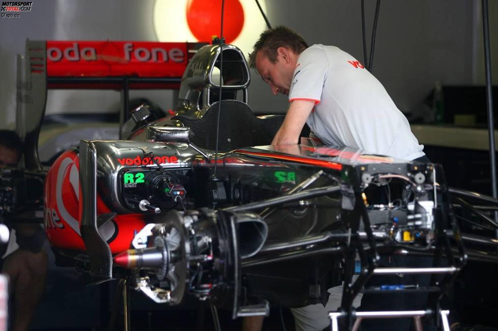 Vorbereitungen bei McLaren