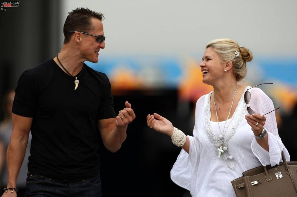 Michael Schumacher (Mercedes) mit Frau Corinna