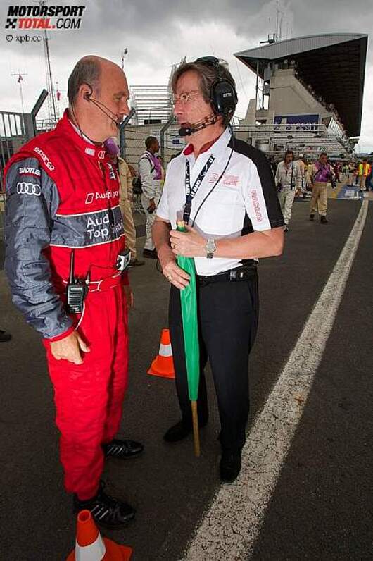 Wolfgang Ullrich (Audi Sportchef) mit Renndirektor Daniel Poissenot