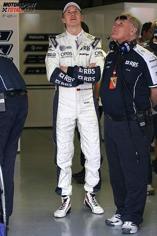 Nico Hülkenberg (Williams) und Patrick Head (Teammitbesitzer) 