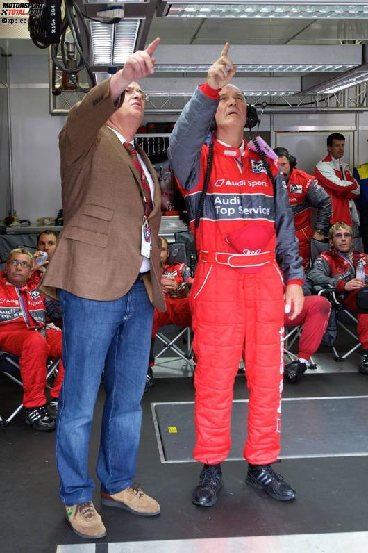 Wolfgang Ullrich (Audi Sportchef) und Dr. Martin Winterkorn (VAG Vorstand)