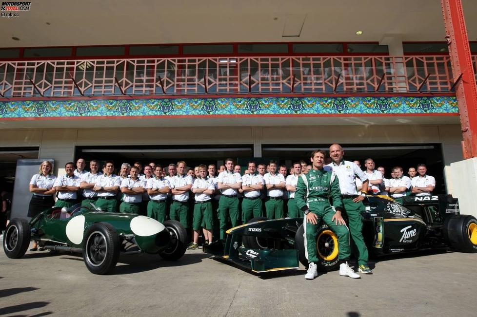 Lotus-Teamfoto zum 500. Grand Prix