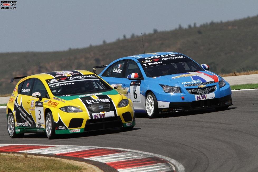 Tiago Monteiro (SR) und Yvan Muller (Chevrolet)