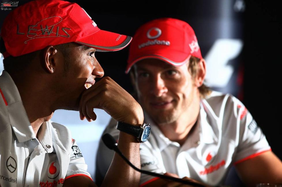 Lewis Hamilton (McLaren) und Jenson Button (McLaren) 