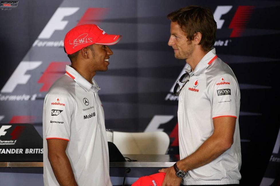 Lewis Hamilton und Jenson Button (McLaren) 