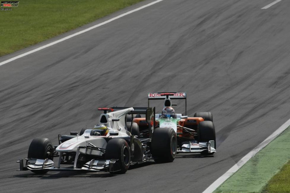Pedro de la Rosa (Sauber) und Adrian Sutil (Force India) 