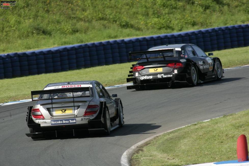 Timo Scheider (Abt-Audi) Bruno Spengler (HWA-Mercedes) 