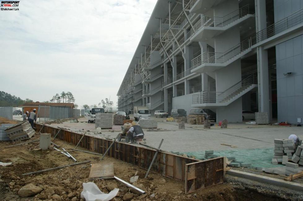 Bauarbeiten in Yeongam/Südkorea, aufgenommen am 11. Oktober 2010