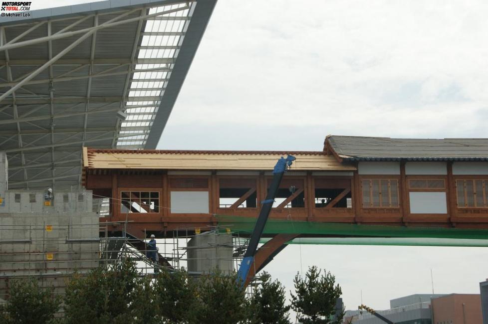 Bauarbeiten in Yeongam/Südkorea, aufgenommen am 11. Oktober 2010